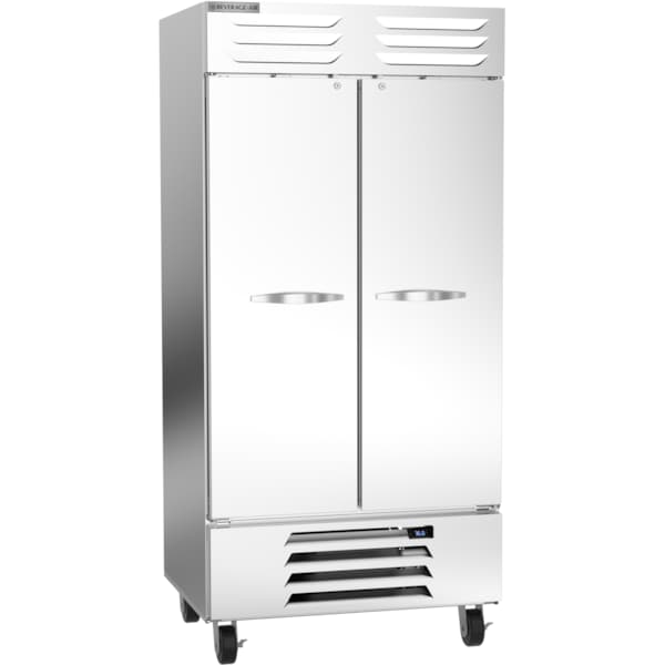 Reach In Refrigerator, Two Section, Solid Door, 36.87 Cu. Ft.
